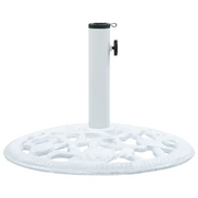 Base per ombrellone compatta e stabile 48 x 33 cm regolabile in ghisa bianca 02_0045941