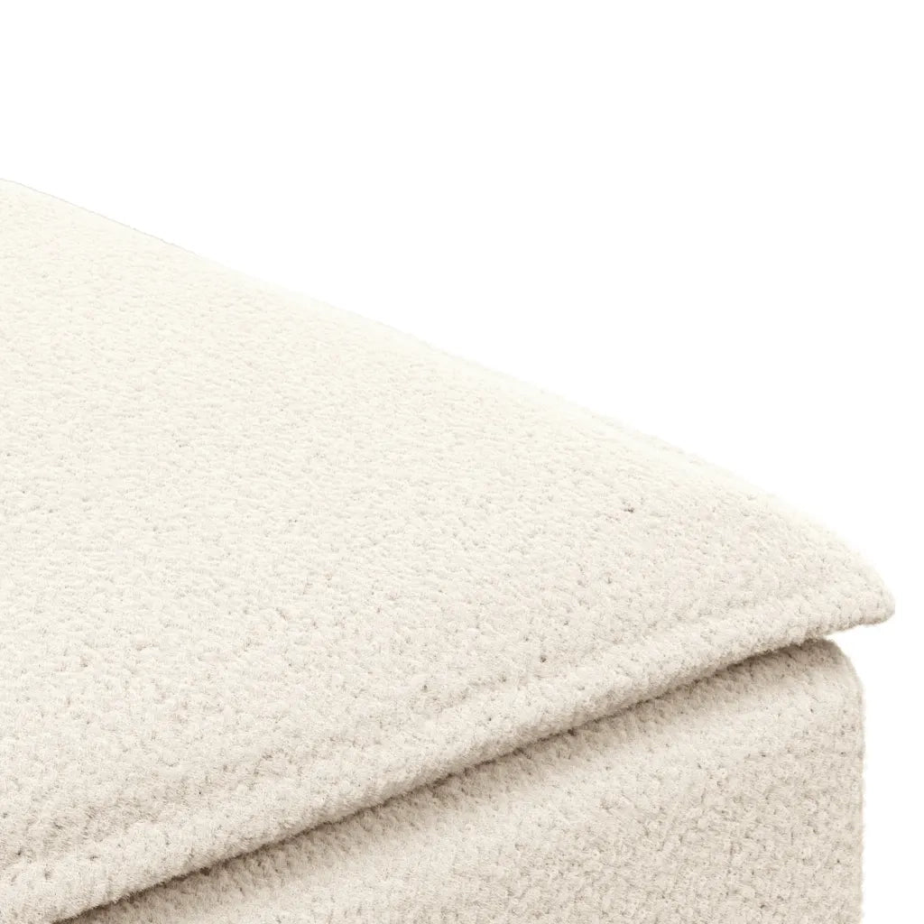 Modulo Poggiapiedi Divano Modulare Crema 100x100x48 cm