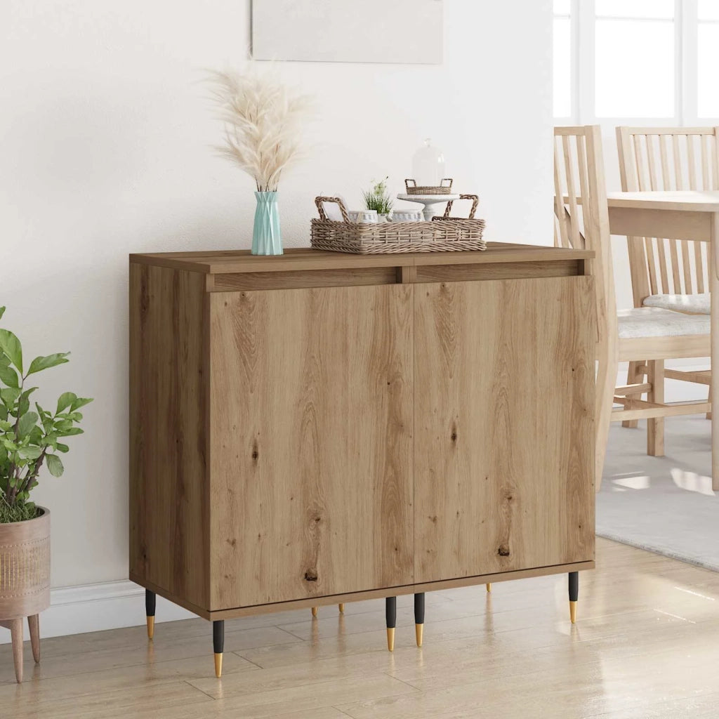 Credenza 2 pcs Rovere artigianale 40 x 35 x 70 cm 881682