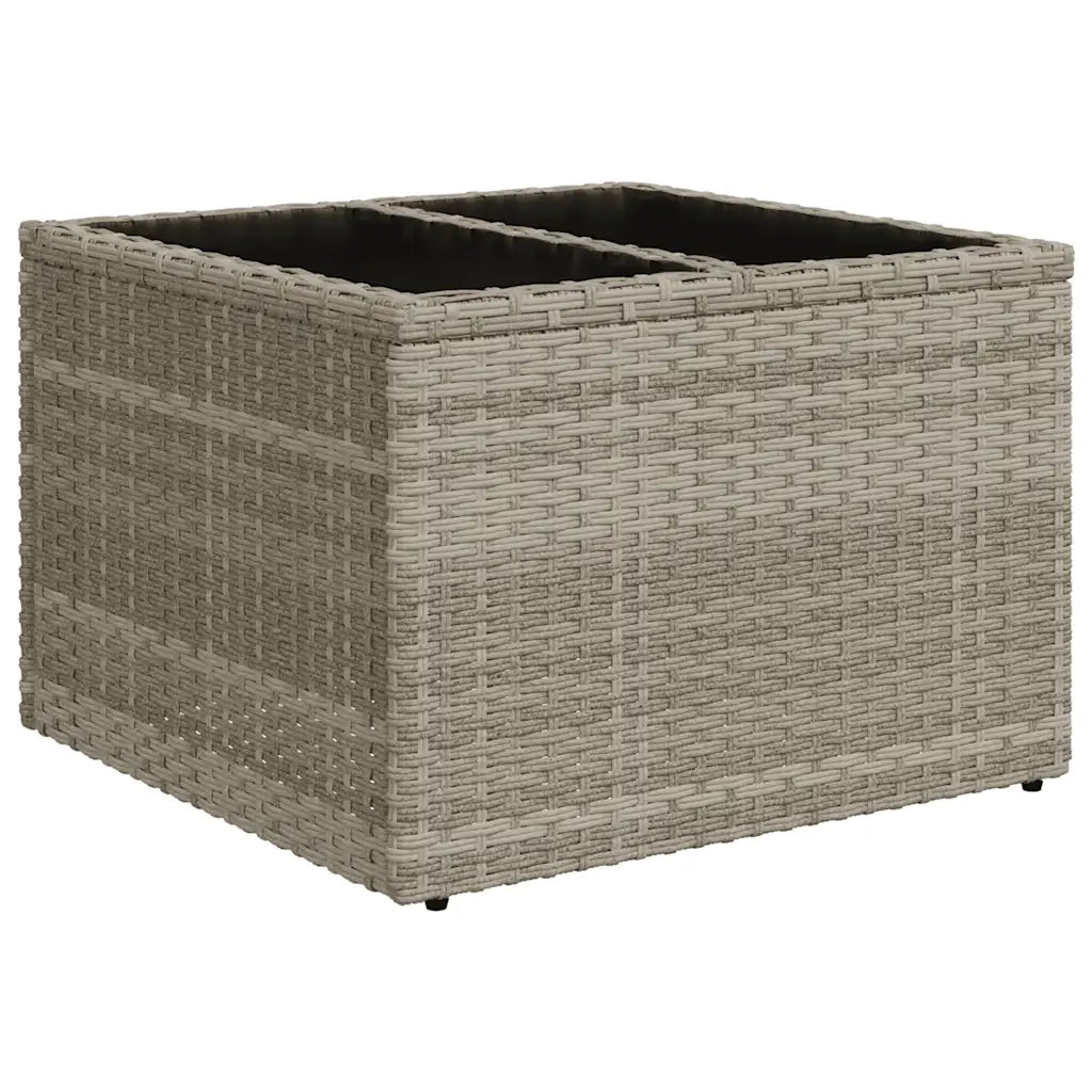 Set Divano da Giardino 6pz con Cuscini Grigio Chiaro Polyrattan 3222501
