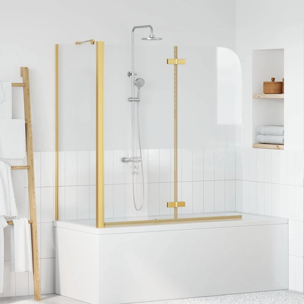 Involucro Doccia Oro 120 x 68 x 130 cm Vetro ESG e Alluminio