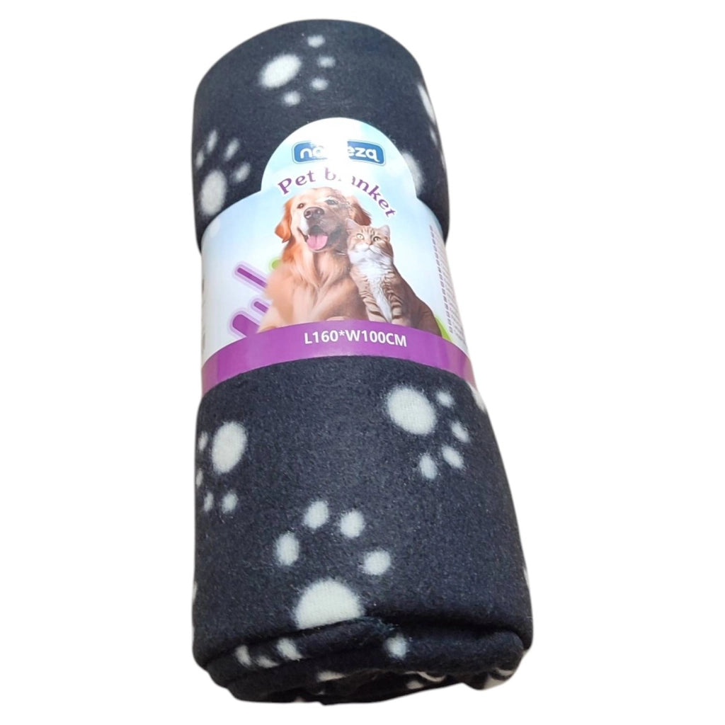 COPERTA CON STAMPA ZAMPETTE 160X100