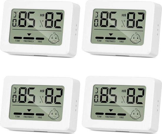 Set di 4 metri di umidità e termometri per temperatura interna