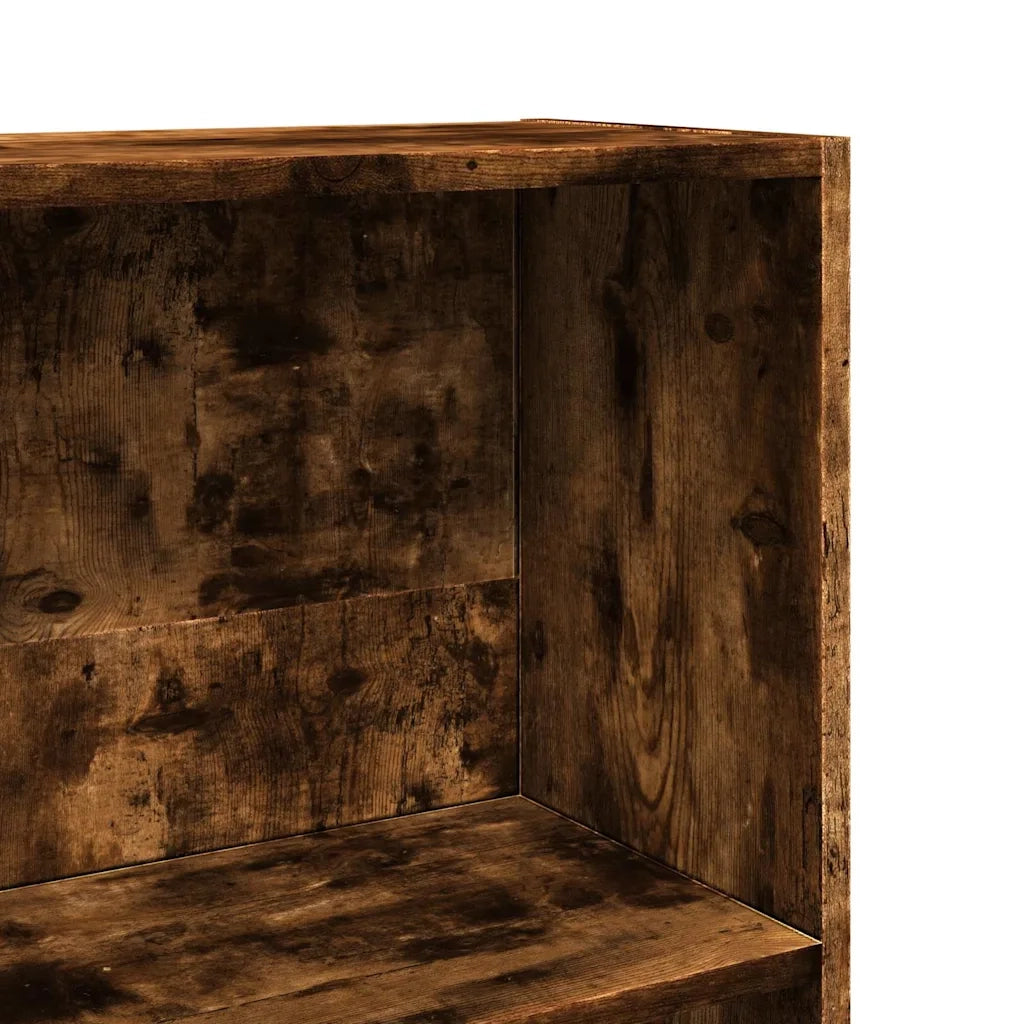 Libreria Rovere Fumo 80x30x114 cm in Legno Multistrato 857935