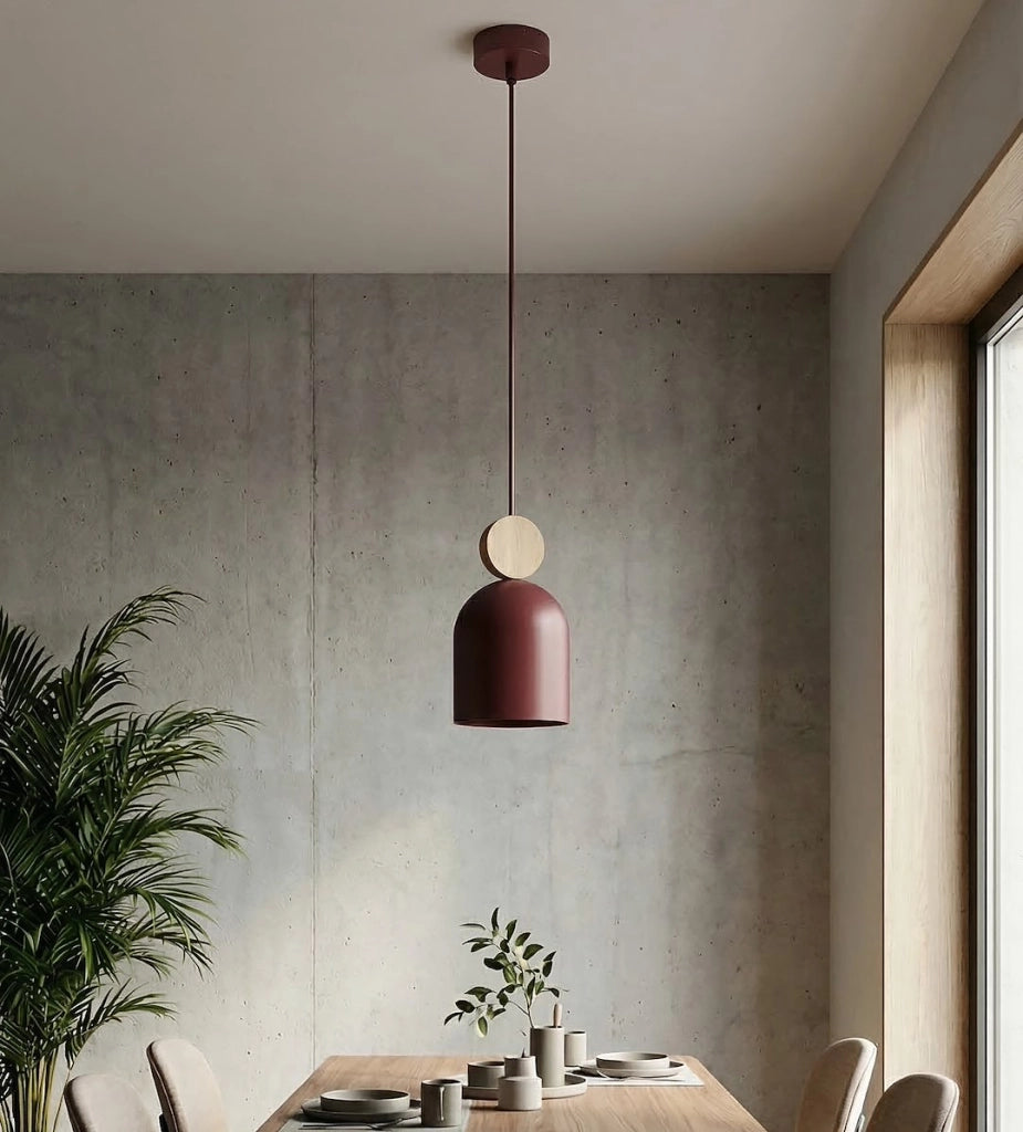 Lampada a sospensione MESI borgogna 1xGU10 Emibig