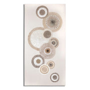 Dipinto Su Tela Circly Con Inserti -a- cm 50x3,2x100