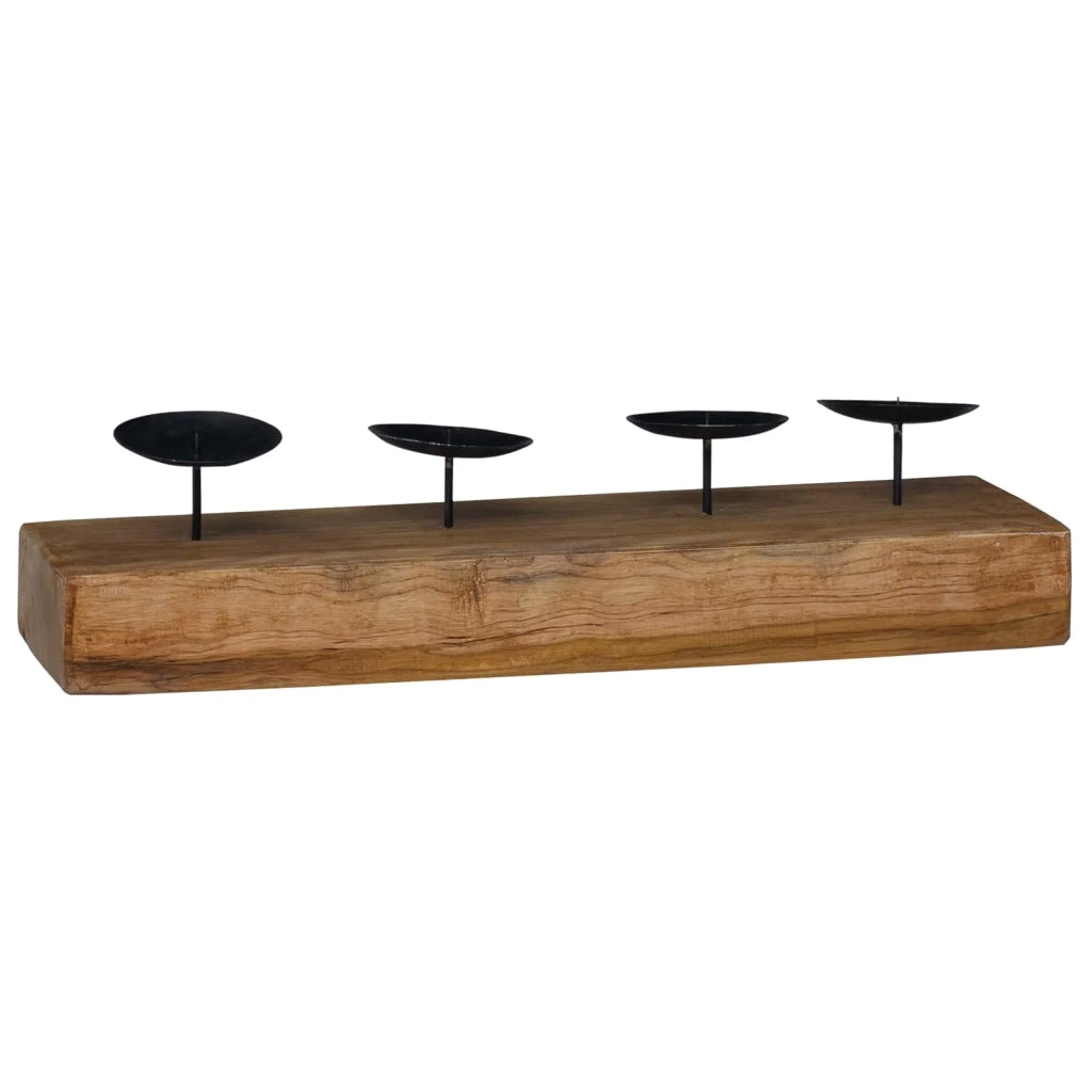 Candelabro Naturale 50 x 15 x 10 cm Legno massello di teak CFW8370071