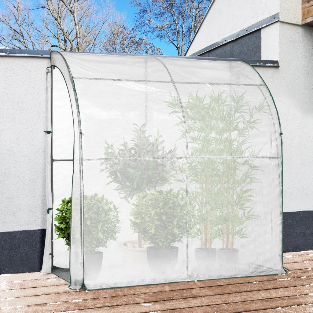 IDMarket - Serra invernale a parete 80 x 200 cm