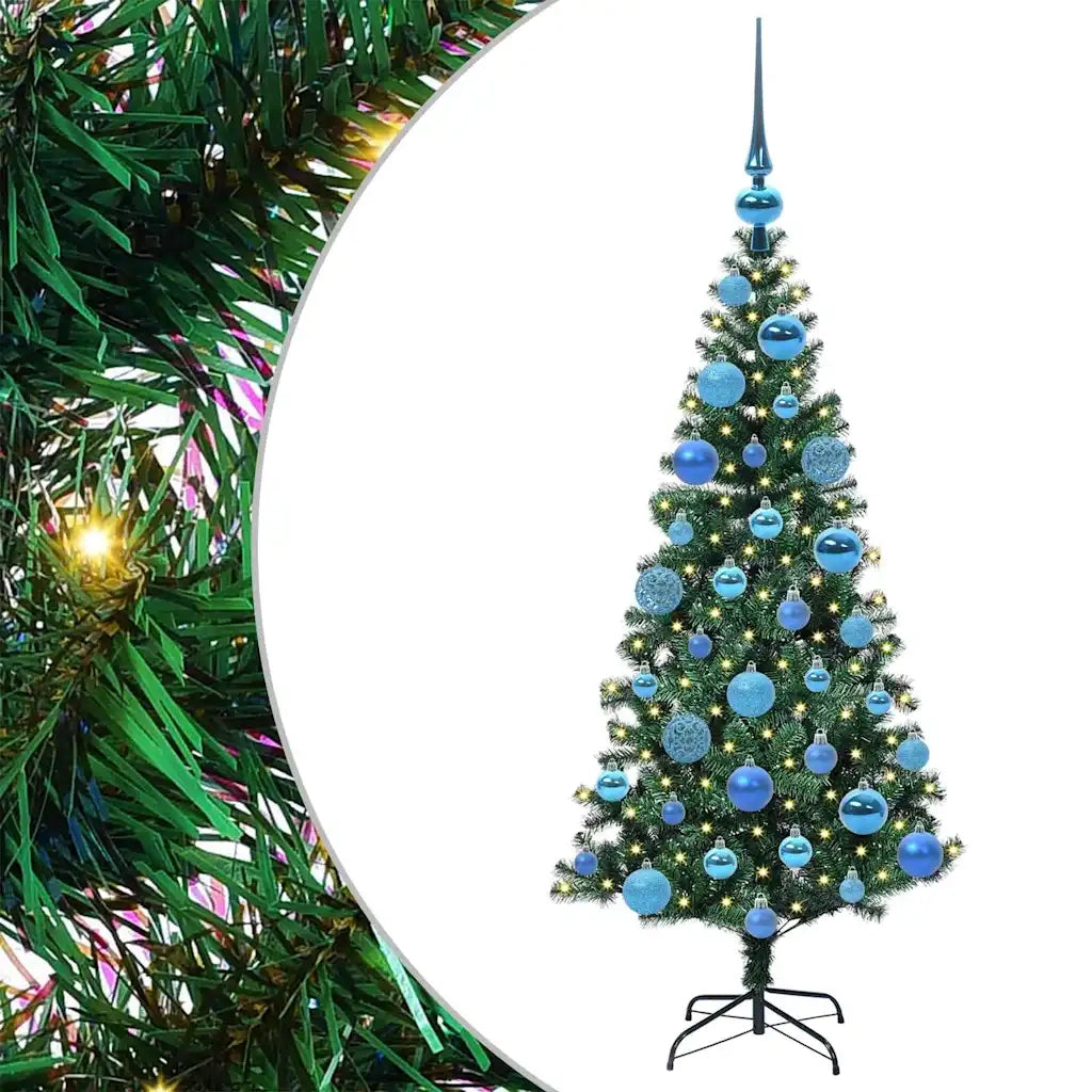 Albero di Natale artificiale con luci integrate Verde 120 cm 3396743