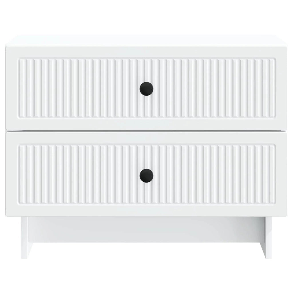 Armadio da Notte con cassetto Bianco 62 x 34,5 x 47,5 cm 893855