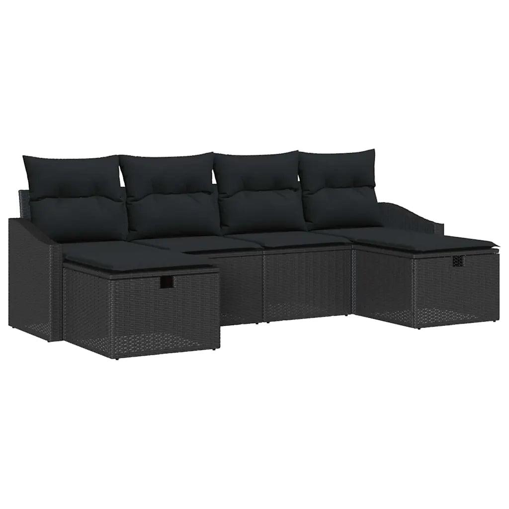 Set di divani con cuscino 6 pcs polyrattan 3360654