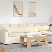 Cuscini da Divano 2 pz-Set di 2 Cuscini per Sofa Crema 200 x 40 cm Tessuto in Cords 192354