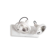 Lampada Da Soffitto Glim Pl2 Bianco Ideal-Lux