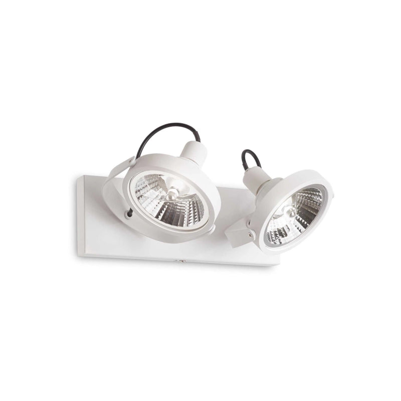 Lampada Da Soffitto Glim Pl2 Bianco Ideal-Lux
