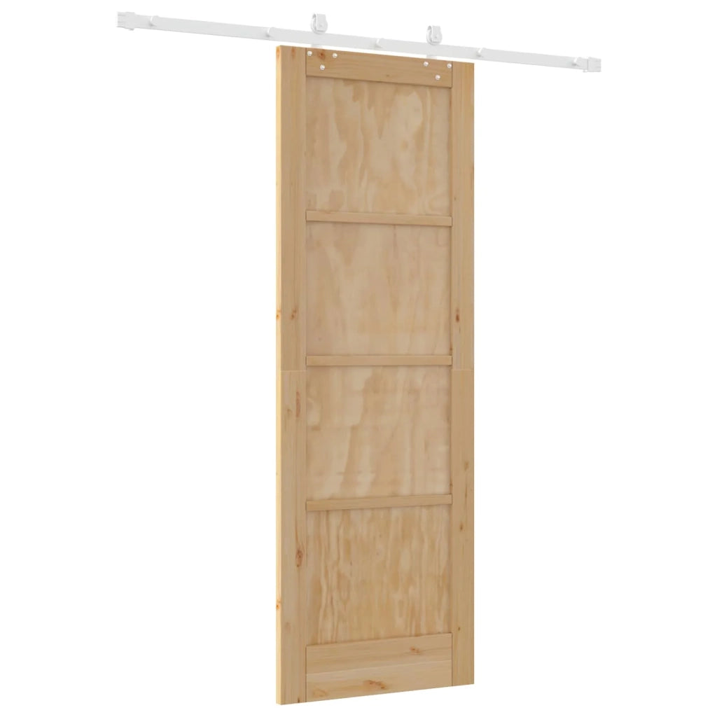 Porta scorrevole Naturale e Bianco 73,5 x 211 cm 3445522