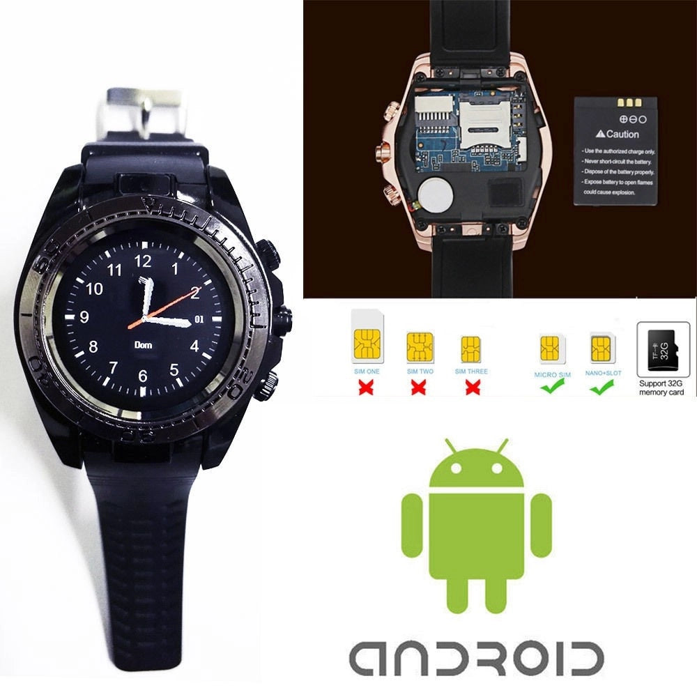 Trade Shop - Smartwatch Round Bluetooth Pedometro Android Touch Screen Da Polso -