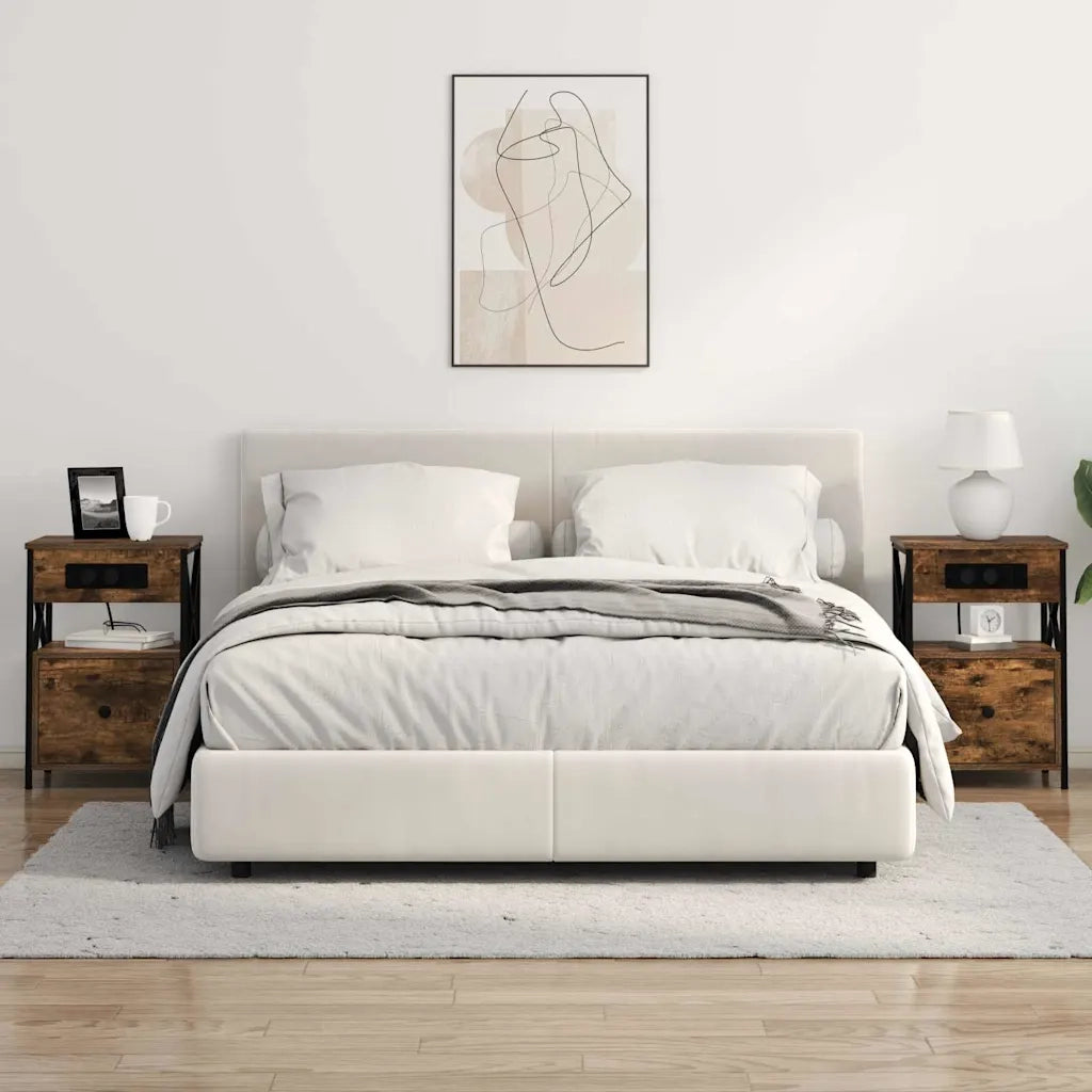 Armadio da Notte Rovere fumé 40 x 31 x 60 cm Legno multistrato 859494