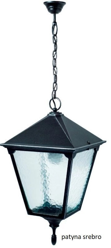 Lampada a sospensione esterna Retro Ø32 E27 nera IP43