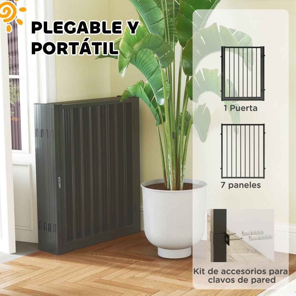 Recinto per Cani con 8 Pannelli ¨C Minimal ¨C Nero 60x76 cm