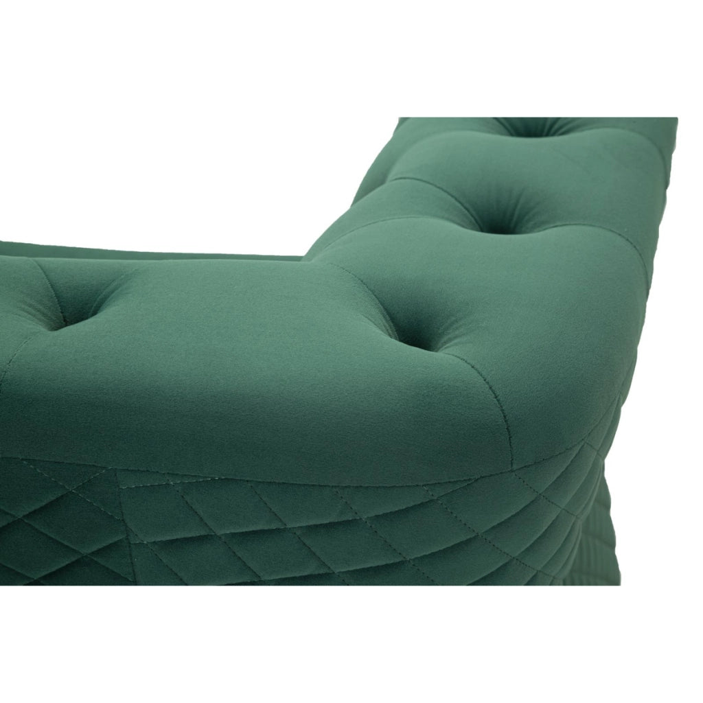 Poltrona VKH321, Verde, Legno, 104x83x76 cm