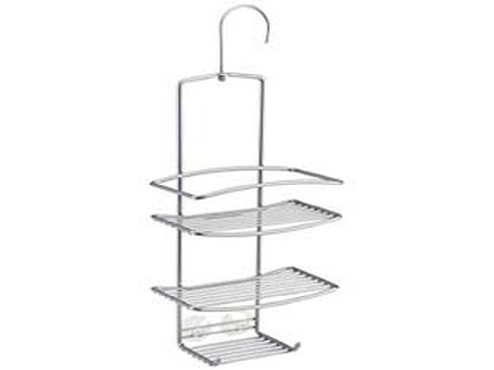 1pz supporto per doccia a 3 piani serie onda - cm.18x11x38/48 cod:ferx.fer324311