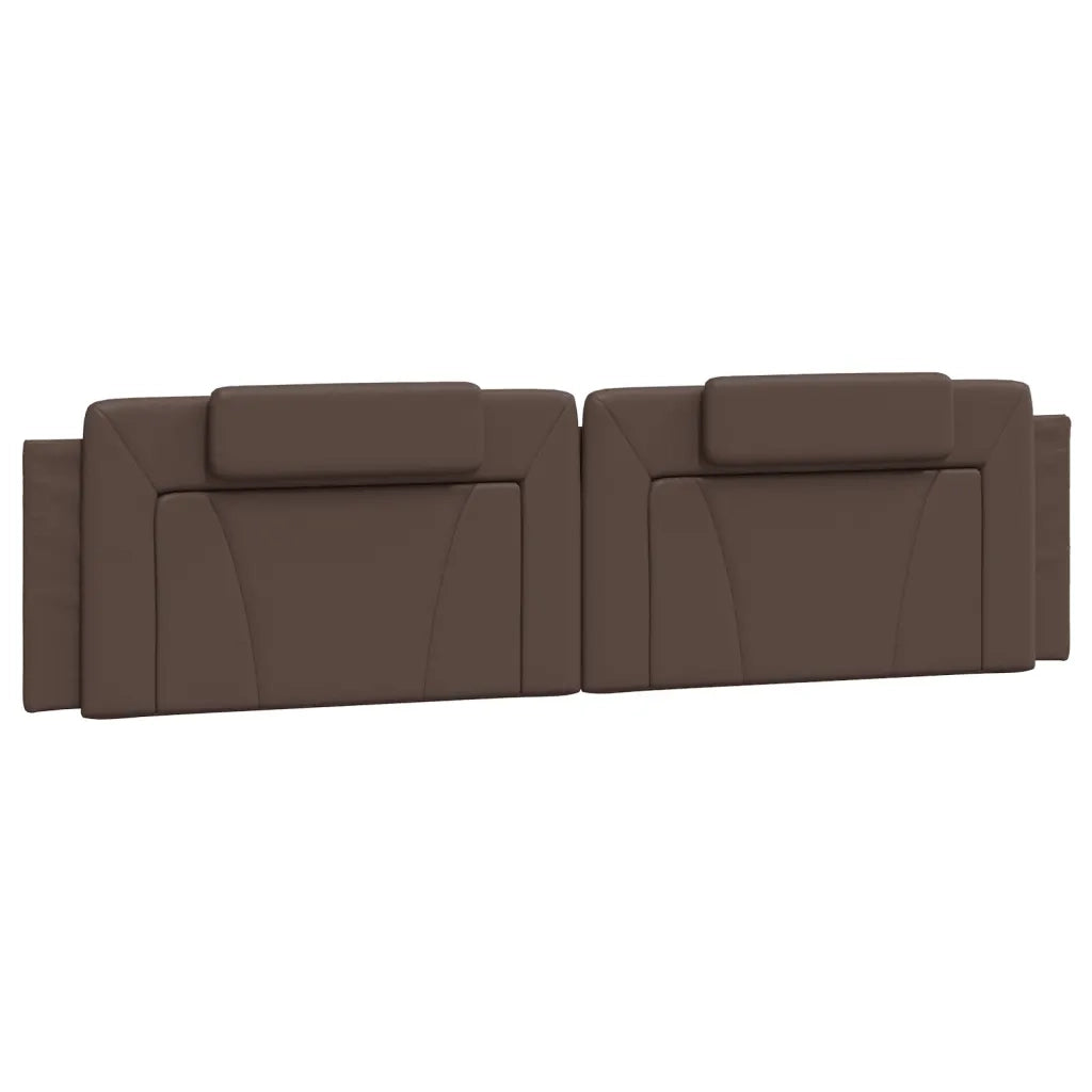 Cuscino Testiera Viana Marrone 200 cm in Similpelle 374816