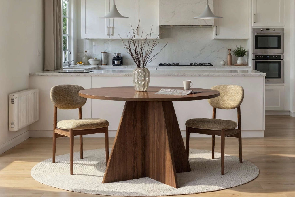 Tavolo da pranzo in legno "Virella" - 120 x 120 x 75 cm - Noce
