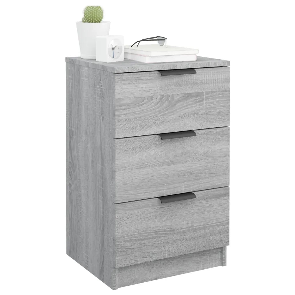 Comodino | Armadio da Notte | Mobiletto da notte Grigio Sonoma 40x36x65 cm