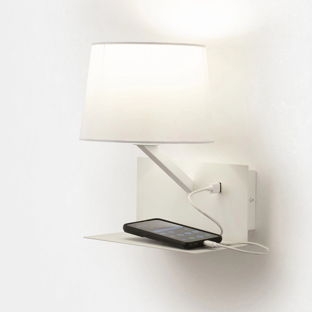 Applique con usb ALIEEN bianco