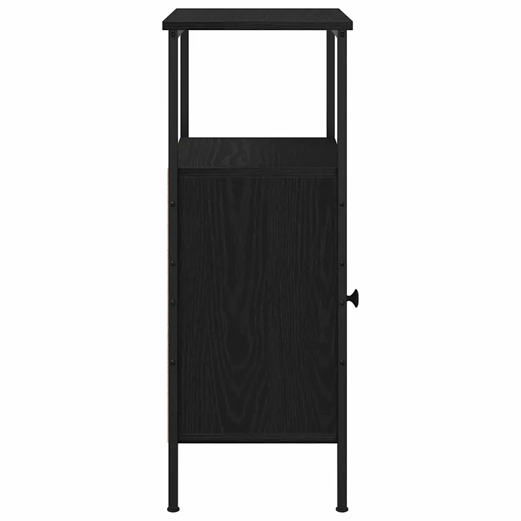 Armadio da Notte 2 pcs Rovere Nero 41 x 31 x 80 cm 862918
