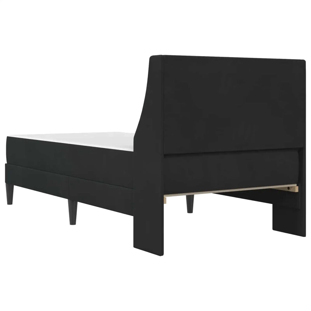 Struttura letto con materasso Nero 80 x 200 cm Velluto 3414763