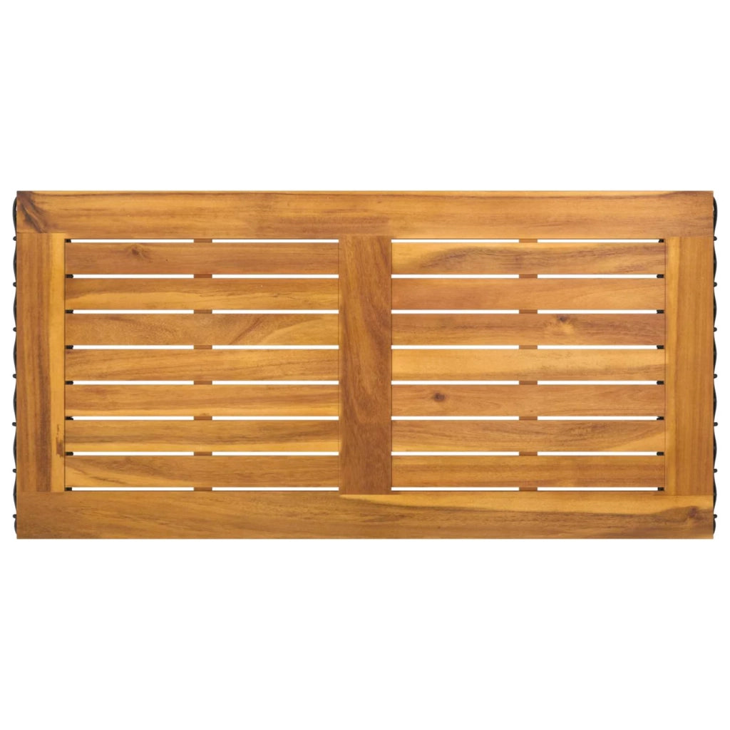 Set di Mobili da Esterno con cuscino 4 pcs Nero e Turchese 42025169