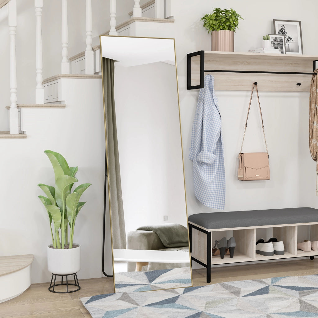 Specchio a Pieno Lunghezza ¨C Minimal ¨C Dorato 50x160 cm