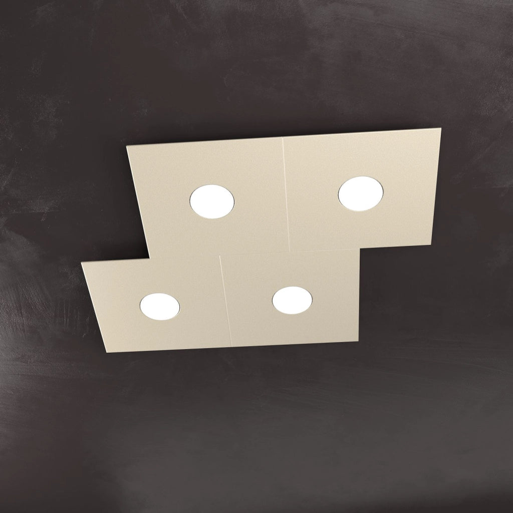 ECCENTRIC APPLIQUE-PLAFONIERA 4 LUCI SABBIA 1156-4L-SA