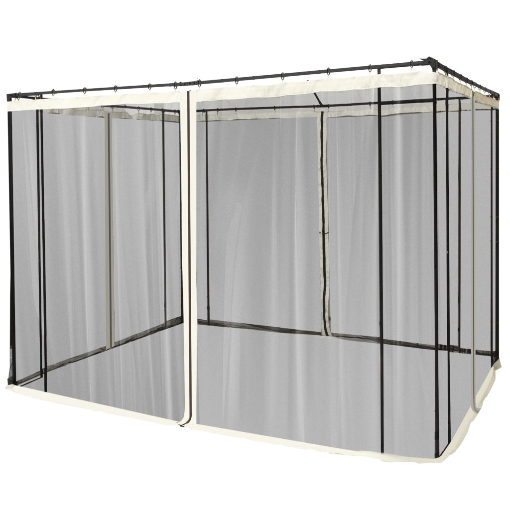 Zanzariera per gazebo 3x3 m ¨C Minimal ¨C 4 pezzi in nylon con cerniere