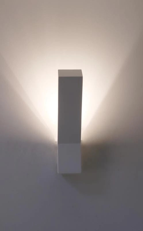 Applique Lampex Jerry 698/1 bianca 1 luce G9 gesso ceramica