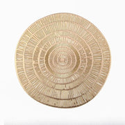 4 placemats in PVC rotondi dorati