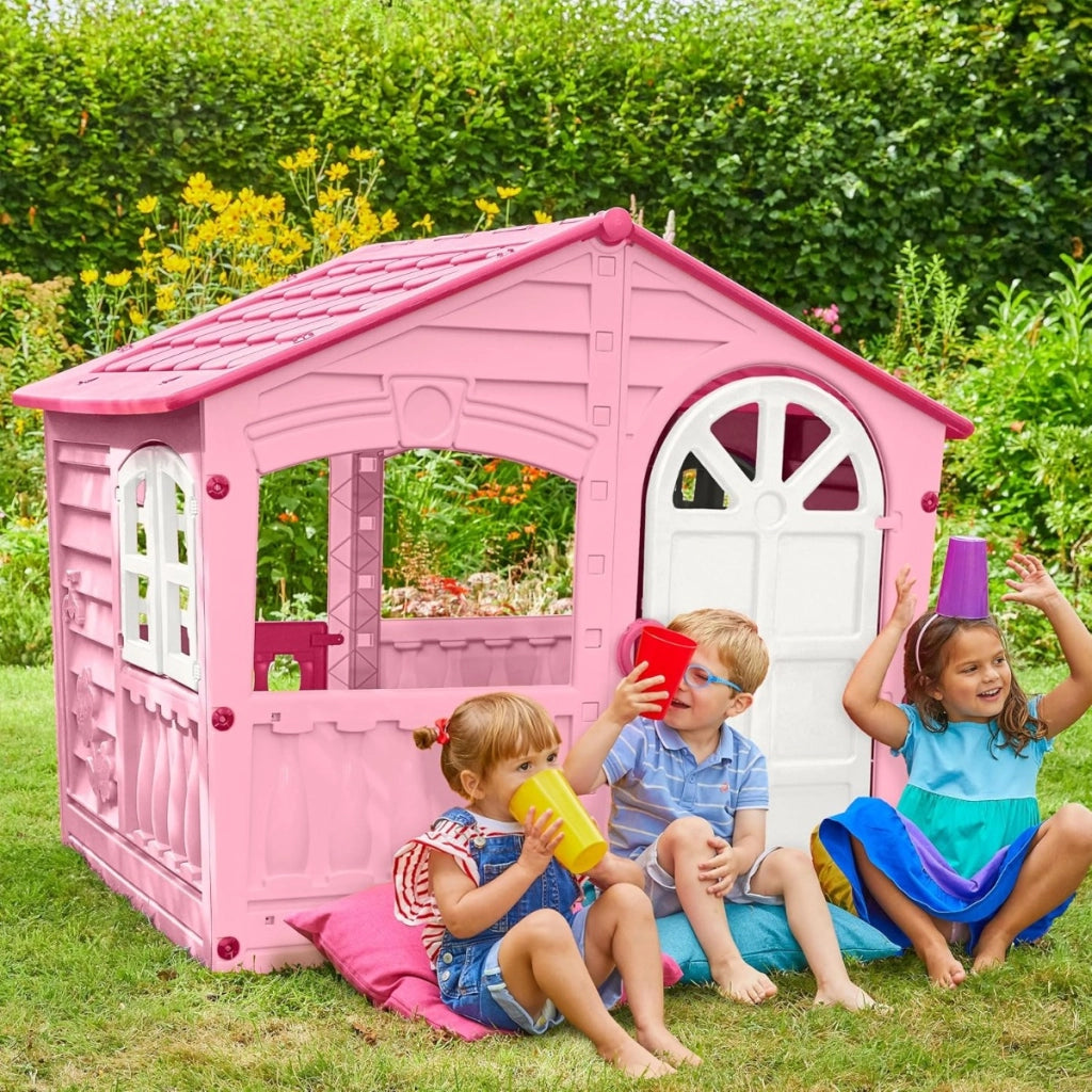 Casetta da giardino per bambini Casa per bambini di plastica per interno. Casetta per bambini da giardino. Robusta e res