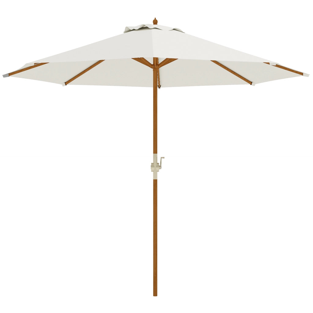 Ombrellone da giardino ¨C Minimal ¨C crema 2.5m legno