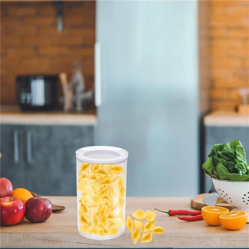 MA MAISON SET 2 CLEAR AND FRESH CONTENITORE RETTANGOLARE TRASPARENTE CON COPERCHIO BIANCO 1 LT