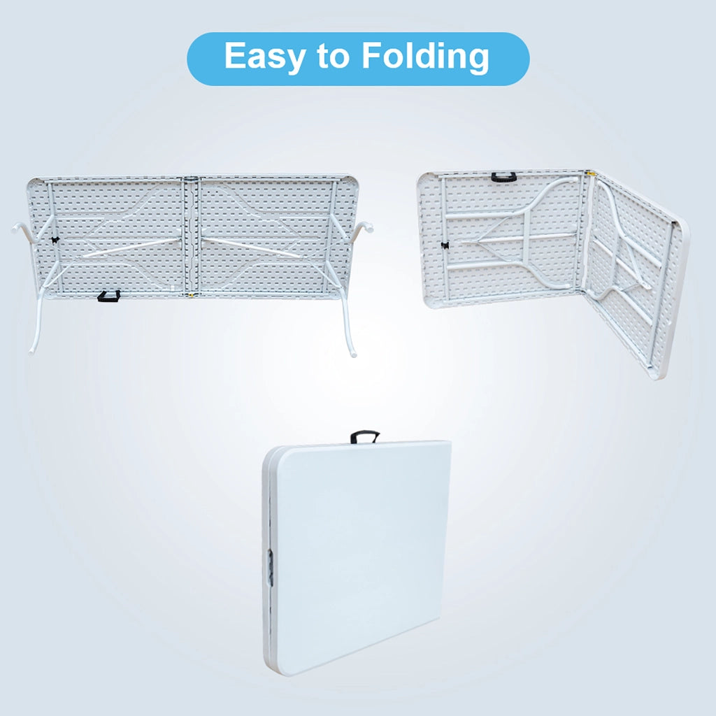 Tavolo Pieghevole da Esterno ¨C MINIMAL ¨C Bianco, 180 cm