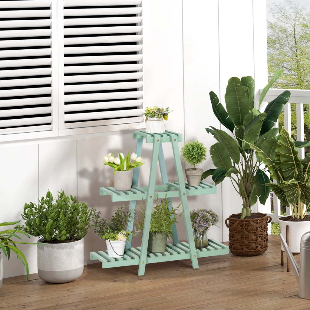 Scaffale per piante 3 livelli ¨C Minimal ¨C 76x26x76 cm verde