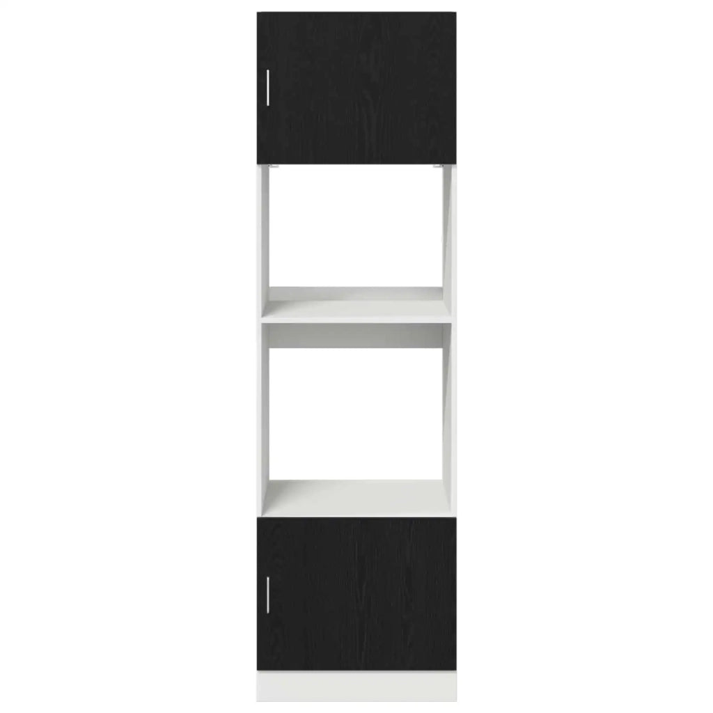 Armadio pensile | Mobile da Cucina Rovere Nero 60 x 57 x 207 cm Legno multistrato