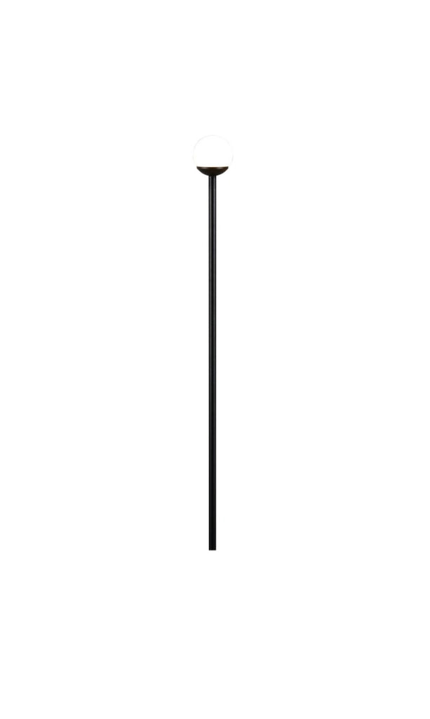 Lampada a picchetto nera 3 LED integrato SCOOP RL