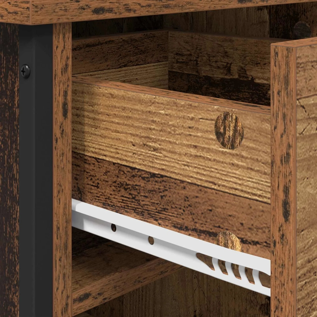 Armadio da Notte 2 pcs Legno vecchio 40 x 42 x 50 cm 881847