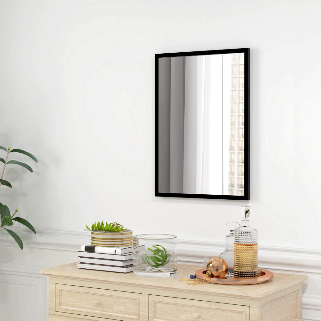 Specchio Rettangolare da Bagno ¨C Xylo ¨C Nero 50x70 cm