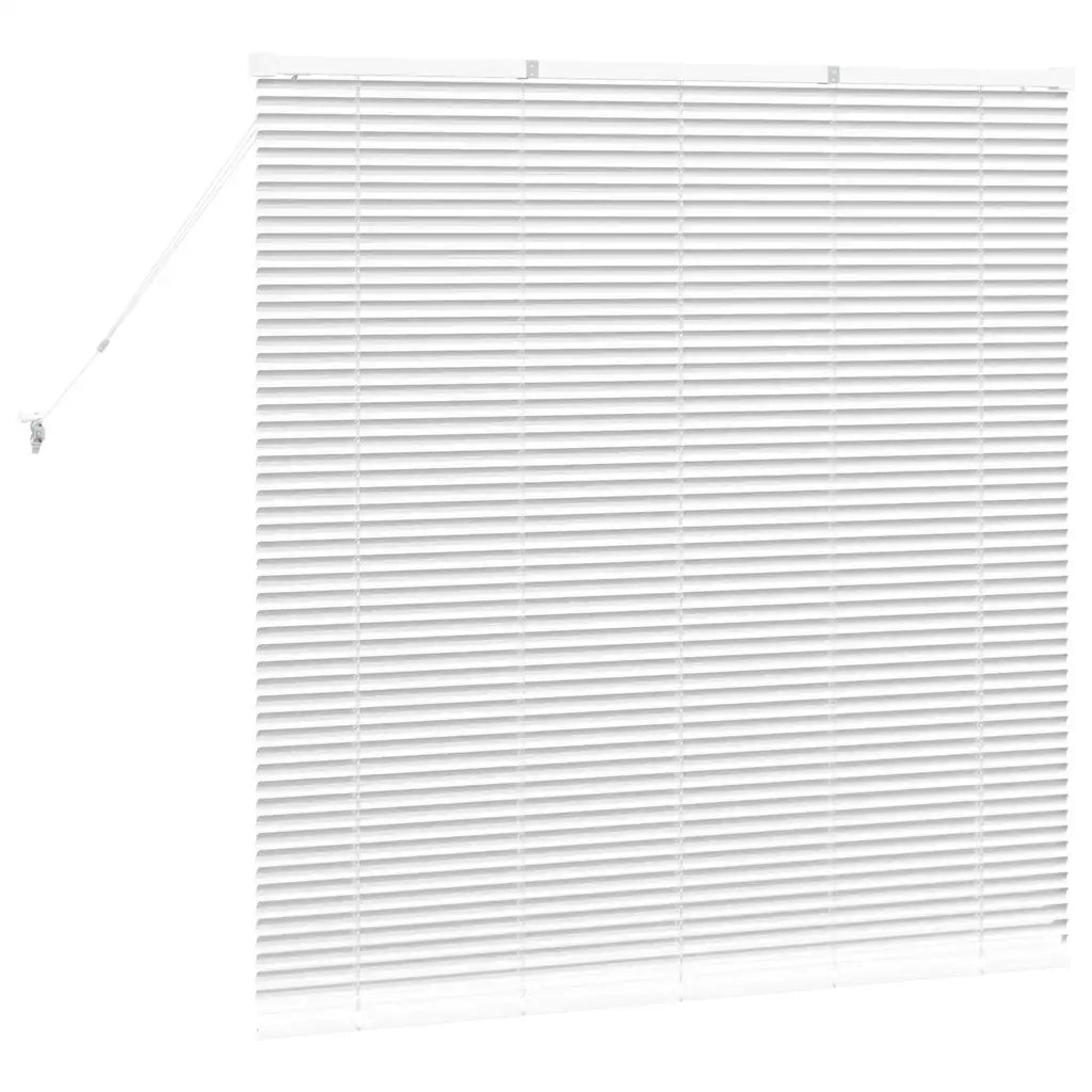 Tendaggi a Veneziana | Tenda a lamelle Bianco 130 x 125 cm Alluminio
