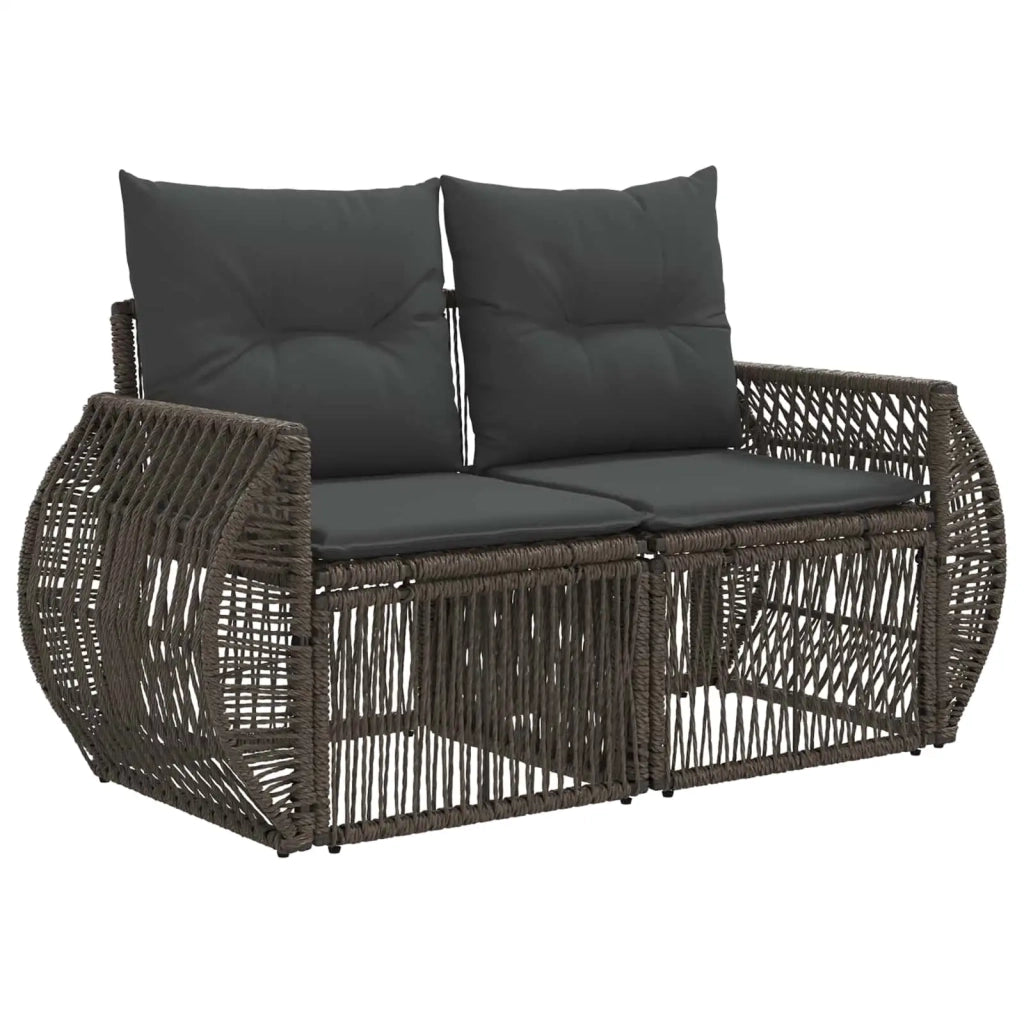 Set Divano da Giardino 12 pz Grigio e Grigio Scuro polyrattan 3435575