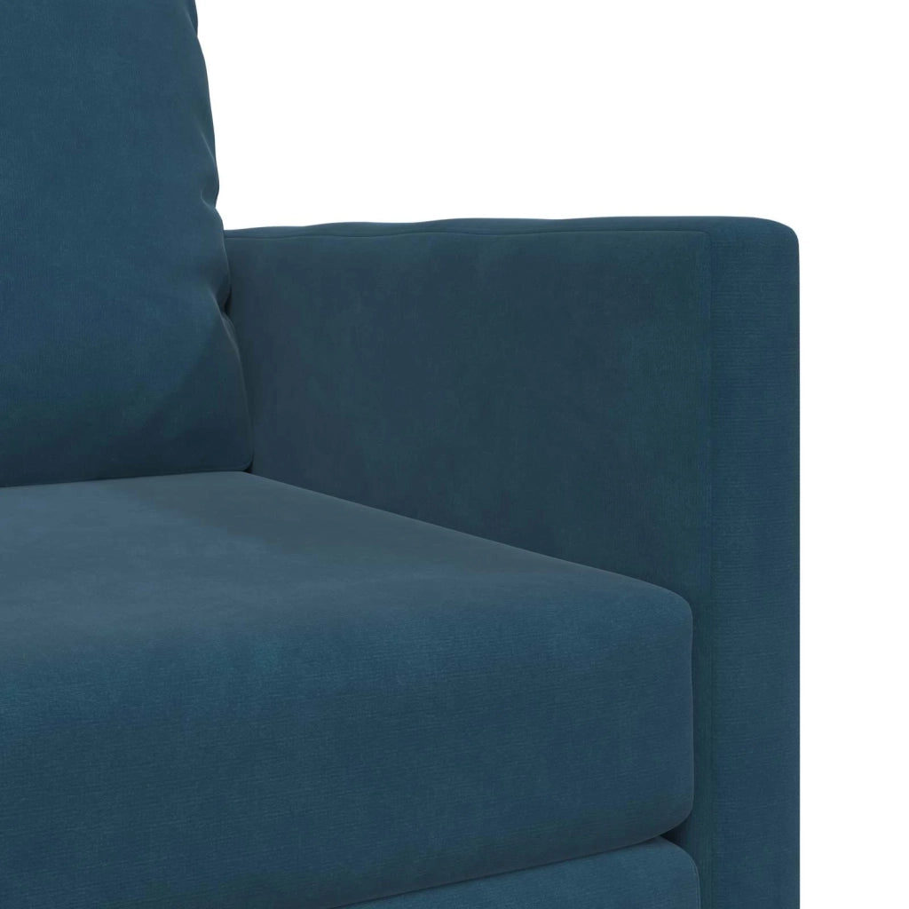 Divano letto Blu 74 x 77 x 81 cm Velluto 4106617