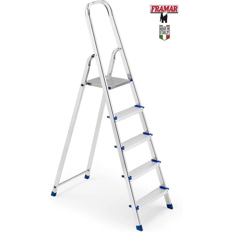 Scala Scaletto in Alluminio Piuma Max 100 kg 5 Gradini FRAMAR